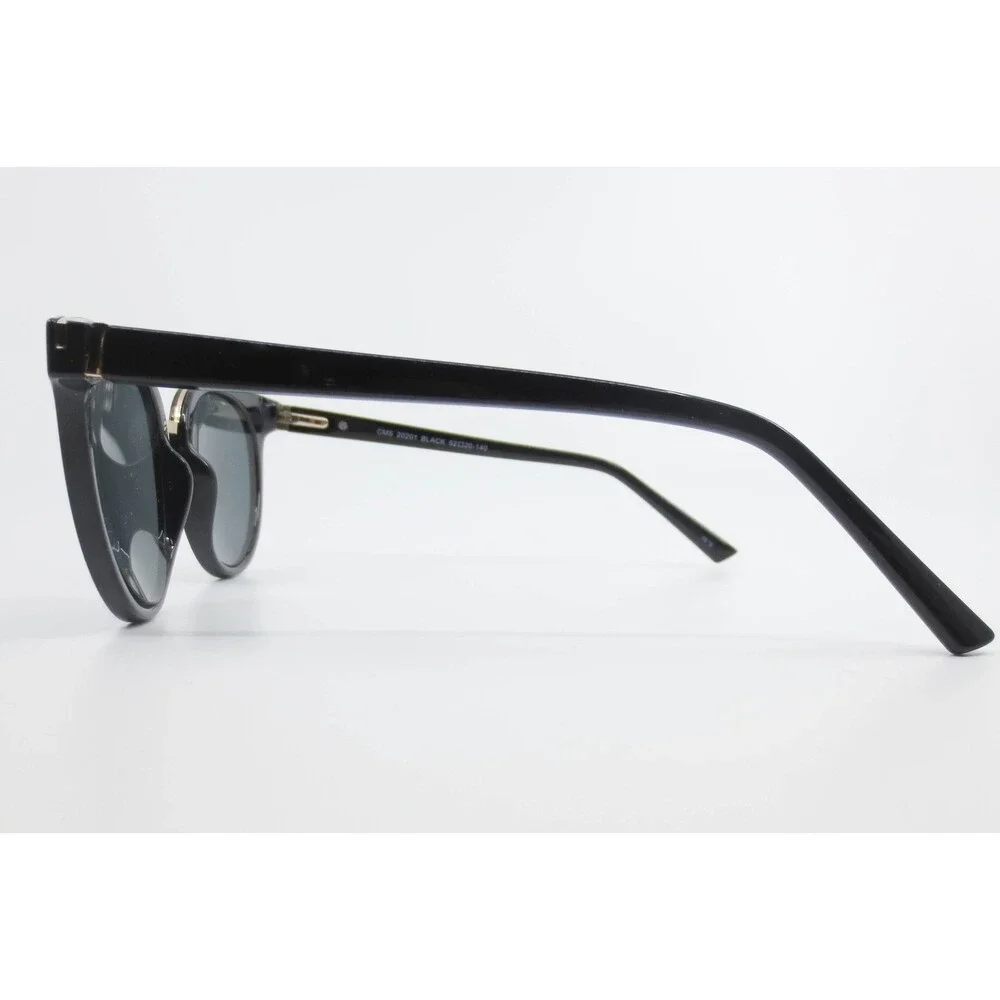 Chelsea Morgan Suns CMS 20201 Black Round Cat Eye Sunglasses 52-20-140